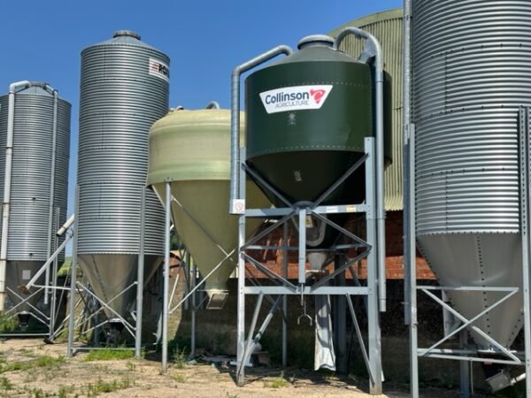 Feed silos in stock